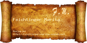 Feichtinger Marita névjegykártya